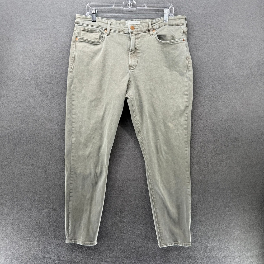 Dear John Gisele Skinny Jeans Desert Sage Green Stretch Womens 32 (34x27)